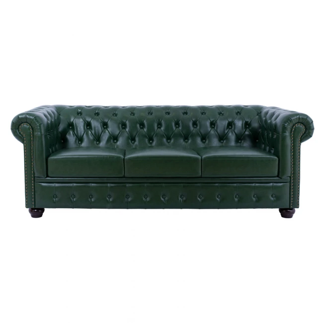 ΣΕΤ ΣΑΛΟΝΙ 3ΤΜΧ MOBAR HM10912.08 PU ΔΕΡΜΑ Τ.CHESTERFIELD ΚΥΠΑΡΙΣΣΙ