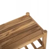 ΣΕΤ ΣΑΛΟΝΙ 4ΤΜΧ EDDARD HM9340 ΑΠΟ ΜΑΣΙΦ ΞΥΛΟ TEAK  ΦΥΣΙΚΟ - ΛΕΥΚΟ