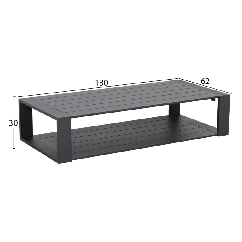 ΣΕΤ ΣΑΛΟΝΙ 4ΤΜΧ LAITH HM6551.01 ΑΛΟΥΜΙΝΙΟ & ΜΑΞΙΛΑΡΙΑ ΓΚΡΙ