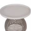 ΣΕΤ ΣΑΛΟΝΙ 5ΤΜΧ DRISCOLL ΗM6473.02 IVORY ΑΛΟΥΜΙΝΙΟ--ΜΠΕΖ ΣΧΟΙΝΙ & OLEFIN ΥΦΑΣΜΑ