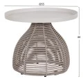ΣΕΤ ΣΑΛΟΝΙ 5ΤΜΧ DRISCOLL ΗM6473.02 IVORY ΑΛΟΥΜΙΝΙΟ--ΜΠΕΖ ΣΧΟΙΝΙ & OLEFIN ΥΦΑΣΜΑ