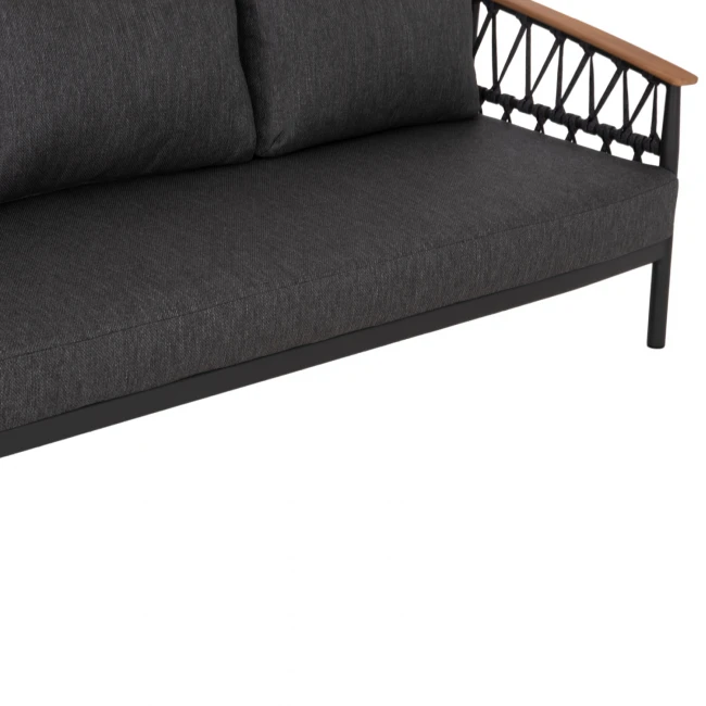 ΣΕΤ ΣΑΛΟΝΙ 5ΤΜΧ STREAM HM6426.01 ΑΝΘΡΑΚΙ ΑΛΟΥΜΙΝΙΟ-STRAP ΣΧΟΙΝΙ-OLEFIN