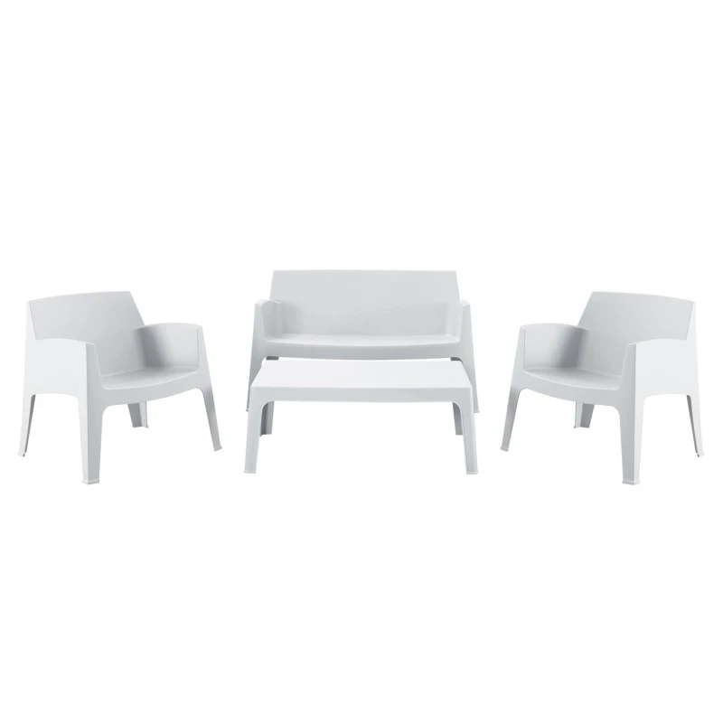 ΣΕΤ ΣΑΛΟΝΙ ΕΞ.ΧΩΡΟΥ 4ΤΜΧ SLEEK HM21268.01 ΛΕΥΚΟ ΠΟΛΥΠΡΟΠΥΛΕΝΙΟ