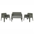 ΣΕΤ ΣΑΛΟΝΙ ΕΞ.ΧΩΡΟΥ 4ΤΜΧ SLEEK HM21268.05 DARK OLIVE GREEN ΠΟΛΥΠΡΟΠΥΛΕΝΙΟ