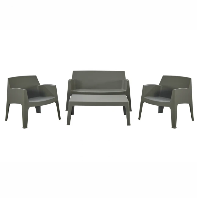 ΣΕΤ ΣΑΛΟΝΙ ΕΞ.ΧΩΡΟΥ 4ΤΜΧ SLEEK HM21268.05 DARK OLIVE GREEN ΠΟΛΥΠΡΟΠΥΛΕΝΙΟ