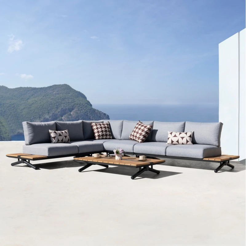 ΣΕΤ ΣΑΛΟΝΙ ΕΞ.ΧΩΡΟΥ 5ΤΜΧ MEILANI HM6190 ΑΛΟΥΜΙΝΙΟ-ΞΥΛΟ ΕΥΚΑΛΥΠΤΟΥ-ΣΧΟΙΝΙ