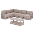 ΣΕΤ ΣΑΛΟΝΙ ΓΩΝΙΑ 3ΤΜΧ ELYSIA HM6187.02 ΣΑΜΠΑΝΙ ΑΛΟΥΜΙΝΙΟ-ΣΧΟΙΝΙ-P.E.ΥΦΑΣΜΑ