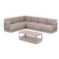 ΣΕΤ ΣΑΛΟΝΙ ΓΩΝΙΑ 3ΤΜΧ ELYSIA HM6187.02 ΣΑΜΠΑΝΙ ΑΛΟΥΜΙΝΙΟ-ΣΧΟΙΝΙ-P.E.ΥΦΑΣΜΑ