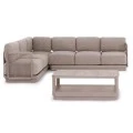 ΣΕΤ ΣΑΛΟΝΙ ΓΩΝΙΑ 3ΤΜΧ ELYSIA HM6187.02 ΣΑΜΠΑΝΙ ΑΛΟΥΜΙΝΙΟ-ΣΧΟΙΝΙ-P.E.ΥΦΑΣΜΑ
