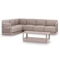 ΣΕΤ ΣΑΛΟΝΙ ΓΩΝΙΑ 3ΤΜΧ ELYSIA HM6187.02 ΣΑΜΠΑΝΙ ΑΛΟΥΜΙΝΙΟ-ΣΧΟΙΝΙ-P.E.ΥΦΑΣΜΑ