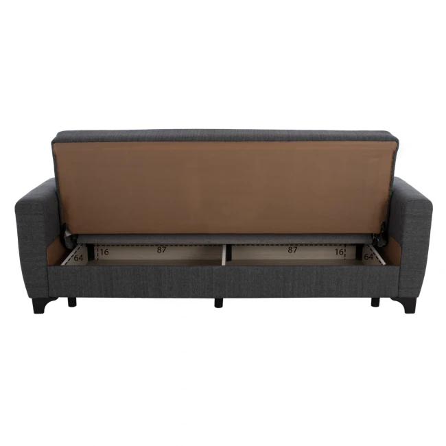 ΣΕΤ ΣΑΛΟΝΙΟΥ ΨΗΛΗ ΠΛΑΤΗ 2ΘΕΣΙΟΣ & 3ΘΕΣΙΟΣ HM11748.03-ΓΚΡΙ