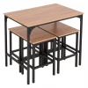ΣΕΤ ΤΡΑΠΕΖΑΡΙΑ ΜΠΑΡ 5ΤΜΧ BOXY HM9882.01 ΜΑΥΡΟ ΜΕΤΑΛΛΟ-ΜΕΛΑΜΙΝΗ ΣΕ SONAMA