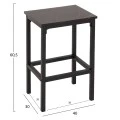 ΣΕΤ ΤΡΑΠΕΖΑΡΙΑ ΜΠΑΡ 5ΤΜΧ BOXY HM9882.13 ΜΑΥΡΟ ΜΕΤΑΛΛΟ-ΜΕΛΑΜΙΝΗ ΜΑΥΡΟ ΜΑΡΜΑΡΟ