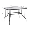 ΣΕΤ ΤΡΑΠΕΖΑΡΙΑΣ 5ΤΜΧ ADAM HM21220.01 ΚΑΡΕΚΛΕΣ ΜΕΤΑΛΛΙΚΕΣ & ΤΡΑΠΕΖΙ 110x60 ΓΚΡΙ
