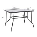 ΣΕΤ ΤΡΑΠΕΖΑΡΙΑΣ 5ΤΜΧ ADAM HM21220.01 ΚΑΡΕΚΛΕΣ ΜΕΤΑΛΛΙΚΕΣ & ΤΡΑΠΕΖΙ 110x60 ΓΚΡΙ