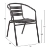 ΣΕΤ ΤΡΑΠΕΖΑΡΙΑΣ 5ΤΜΧ ADAM HM21220.01 ΚΑΡΕΚΛΕΣ ΜΕΤΑΛΛΙΚΕΣ & ΤΡΑΠΕΖΙ 110x60 ΓΚΡΙ