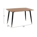 ΣΕΤ ΤΡΑΠΕΖΑΡΙΑΣ 5ΤΜΧ ALIZA HM11196.01 MDF TOP-ΒΕΛΟΥΔΟ ΓΚΡΙ & ΜΕΤΑΛΛΟ ΜΑΥΡΟ