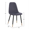 ΣΕΤ ΤΡΑΠΕΖΑΡΙΑΣ 5ΤΜΧ ALIZA HM11196.01 MDF TOP-ΒΕΛΟΥΔΟ ΓΚΡΙ & ΜΕΤΑΛΛΟ ΜΑΥΡΟ