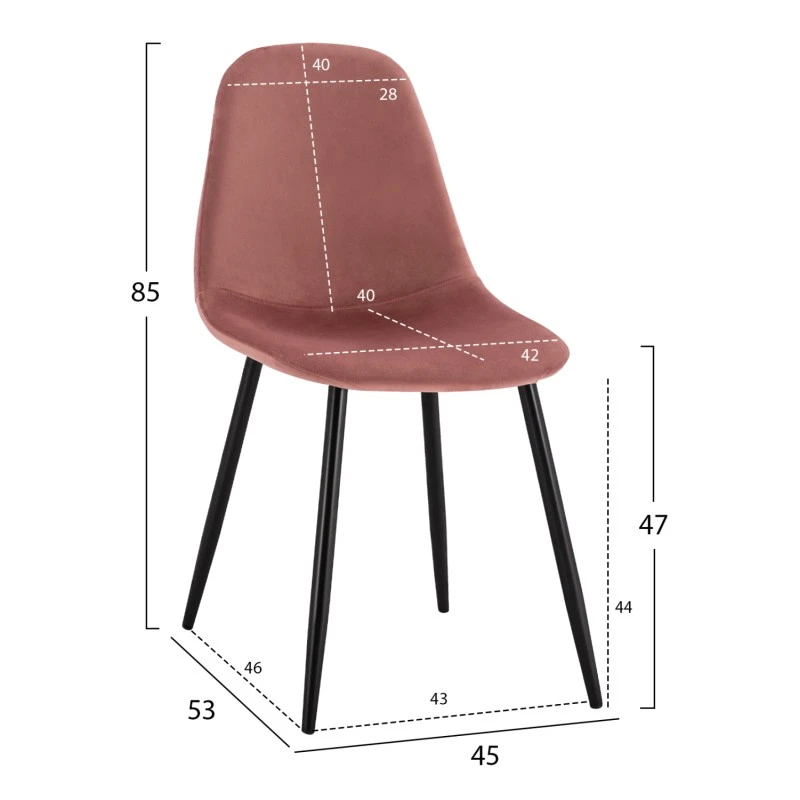 ΣΕΤ ΤΡΑΠΕΖΑΡΙΑΣ 5ΤΜΧ ALIZA HM21201 MDF TOP-ΒΕΛΟΥΔΟ ΣΑΠΙΟ ΜΗΛΟ & ΜΕΤΑΛΛΟ ΜΑΥΡΟ