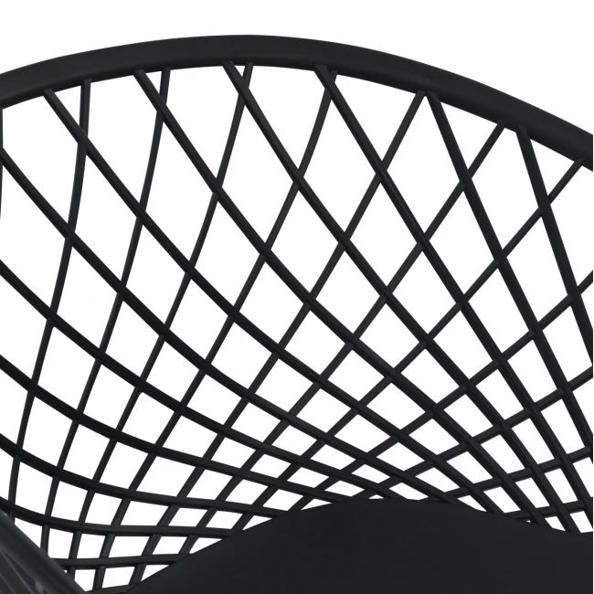 ΣΕΤ ΤΡΑΠΕΖΑΡΙΑΣ 5ΤΜΧ ARIADNE HM21174 MDF TOP & ΠΟΛΥΠΡΟΠΥΛΕΝΙΟ ΣΕ ΜΑΥΡΟ