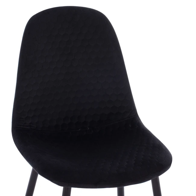 ΣΕΤ ΤΡΑΠΕΖΑΡΙΑΣ 5ΤΜΧ BROLIN HM21191 MDF TOP-ΜΕΤΑΛΛΙΚΑ ΠΟΔΙΑ-ΒΕΛΟΥΔΟ--ΜΑΥΡΟ