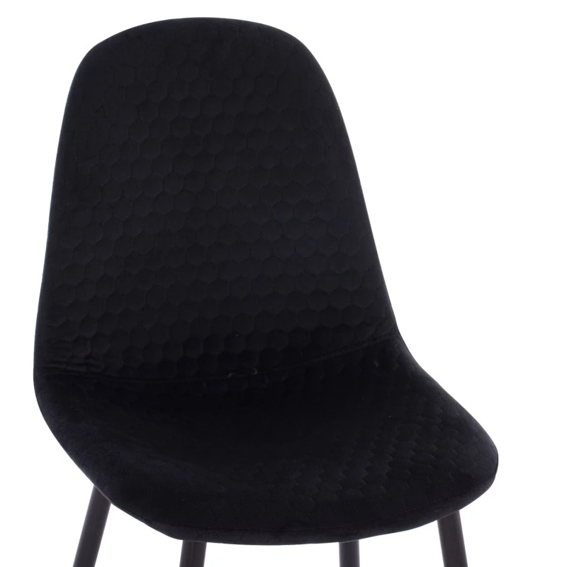 ΣΕΤ ΤΡΑΠΕΖΑΡΙΑΣ 5ΤΜΧ BROLIN HM21191 MDF TOP-ΜΕΤΑΛΛΙΚΑ ΠΟΔΙΑ-ΒΕΛΟΥΔΟ--ΜΑΥΡΟ