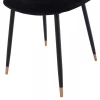 ΣΕΤ ΤΡΑΠΕΖΑΡΙΑΣ 5ΤΜΧ BROLIN HM21191 MDF TOP-ΜΕΤΑΛΛΙΚΑ ΠΟΔΙΑ-ΒΕΛΟΥΔΟ--ΜΑΥΡΟ