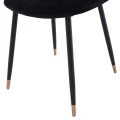 ΣΕΤ ΤΡΑΠΕΖΑΡΙΑΣ 5ΤΜΧ BROLIN HM21191 MDF TOP-ΜΕΤΑΛΛΙΚΑ ΠΟΔΙΑ-ΒΕΛΟΥΔΟ--ΜΑΥΡΟ