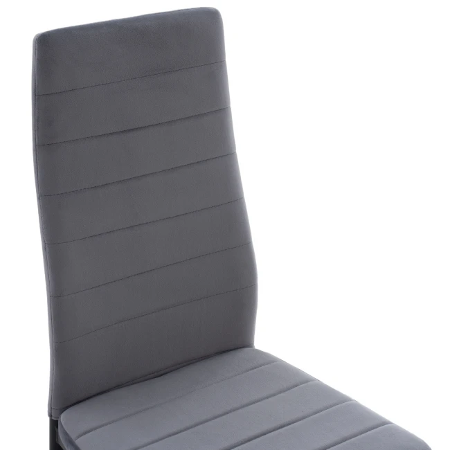 ΣΕΤ ΤΡΑΠΕΖΑΡΙΑΣ 5ΤΜΧ LADY HM21199.01 ΓΥΑΛΙ--ΜΕΤΑΛΛΟ ΣΕ ΜΑΥΡΟ & ΒΕΛΟΥΔΟ ΓΚΡΙ