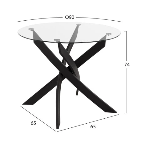 ΣΕΤ ΤΡΑΠΕΖΑΡΙΑΣ 5ΤΜΧ LADY HM21199.03 ΓΥΑΛΙ--ΜΕΤΑΛΛΟ ΣΕ ΜΑΥΡΟ & ΒΕΛΟΥΔΟ ΚΥΠΑΡΙΣΣΙ