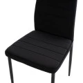 ΣΕΤ ΤΡΑΠΕΖΑΡΙΑΣ 5ΤΜΧ LADY HM21199.04 ΓΥΑΛΙ--ΜΕΤΑΛΛΟ & ΒΕΛΟΥΔΟ ΣΕ ΜΑΥΡΟ