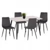 ΣΕΤ ΤΡΑΠΕΖΑΡΙΑΣ 5ΤΜΧ LATRELL HM21192 ΤΡΑΠΕΖΙ ΚΕΡΑΜΙΚΟ TOP-ΒΕΛΟΥΔΟ ΓΚΡΙ ΚΑΡΕΚΛΕΣ