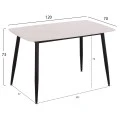 ΣΕΤ ΤΡΑΠΕΖΑΡΙΑΣ 5ΤΜΧ LATRELL HM21192 ΤΡΑΠΕΖΙ ΚΕΡΑΜΙΚΟ TOP-ΒΕΛΟΥΔΟ ΓΚΡΙ ΚΑΡΕΚΛΕΣ