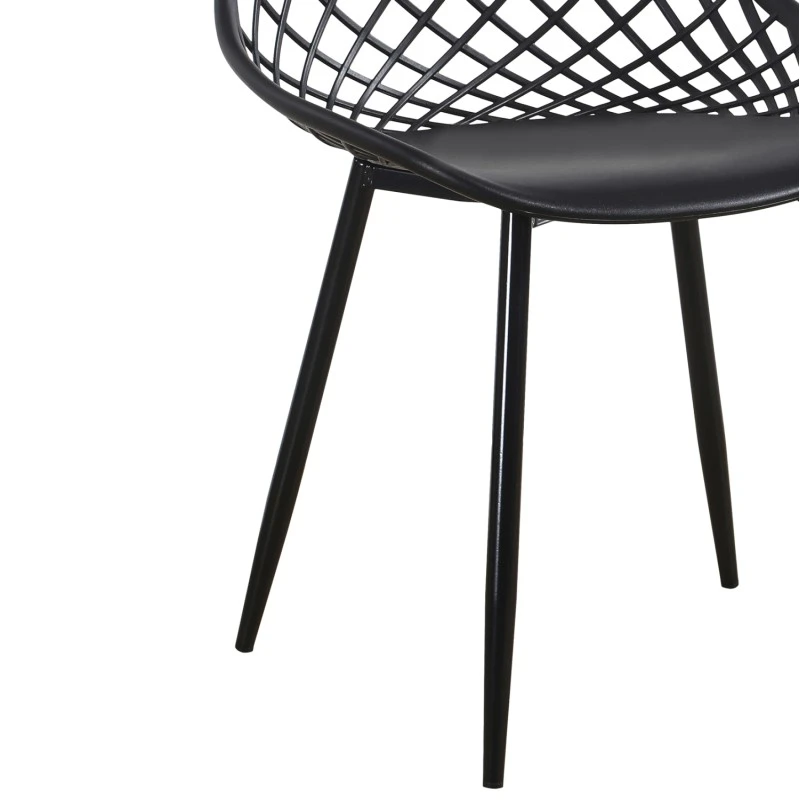 ΣΕΤ ΤΡΑΠΕΖΑΡΙΑΣ 5ΤΜΧ LIO HM21175 MDF TOP & ΠΟΛΥΠΡΟΠΥΛΕΝΙΟ ΣΕ ΜΑΥΡΟ