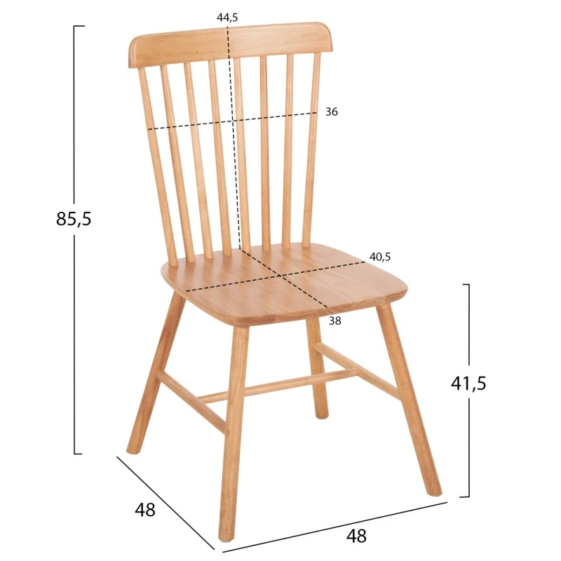 ΣΕΤ ΤΡΑΠΕΖΑΡΙΑΣ 5ΤΜΧ LUCIEN HM21183 MDF TOP & ΞΥΛΟ ΟΞΙΑΣ ΣΕ ΦΥΣΙΚΟ ΧΡΩΜΑ