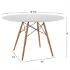 ΣΕΤ ΤΡΑΠΕΖΑΡΙΑΣ 5ΤΜΧ MAGGIE HM21186 MDF TOP & ΠΟΛΥΠΡΟΠΥΛΕΝΙΟ ΣΕ ΛΕΥΚΟ ΧΡΩΜΑ