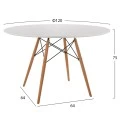 ΣΕΤ ΤΡΑΠΕΖΑΡΙΑΣ 5ΤΜΧ MAGGIE HM21186 MDF TOP & ΠΟΛΥΠΡΟΠΥΛΕΝΙΟ ΣΕ ΛΕΥΚΟ ΧΡΩΜΑ