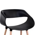 ΣΕΤ ΤΡΑΠΕΖΑΡΙΑΣ 5ΤΜΧ MAGGIE HM21187 MDF TOP & ΠΟΛΥΠΡΟΠΥΛΕΝΙΟ ΣΕ ΜΑΥΡΟ ΧΡΩΜΑ