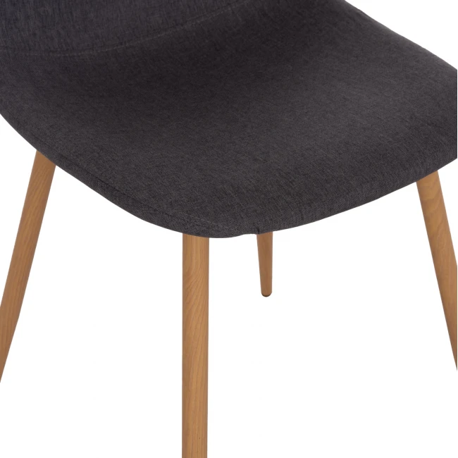 ΣΕΤ ΤΡΑΠΕΖΑΡΙΑΣ 5ΤΜΧ MINARDO HM21179 MDF TOP ΣΕ ΜΑΥΡΟ--ΣΚΟΥΡΟ ΓΚΡΙ ΥΦΑΣΜΑ