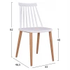 ΣΕΤ ΤΡΑΠΕΖΑΡΙΑΣ 5ΤΜΧ MINIMAL HM21172 MDF TOP ΣΕ ΛΕΥΚΟ-ΣΚΕΛΕΤΟΣ ΣΕ ΦΥΣΙΚΟ ΞΥΛΟΥ