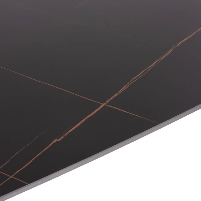 ΣΕΤ ΤΡΑΠΕΖΑΡΙΑΣ 5ΤΜΧ RAVEN HM21067.02 ΚΕΡΑΜΙΚΟ TOP ΜΑΥΡΟ ΜΑΡΜΑΡΟ--ΜΕΤΑΛΛΟ