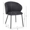 ΣΕΤ ΤΡΑΠΕΖΑΡΙΑΣ 5ΤΜΧ RAVEN HM21069.02 ΚΕΡΑΜΙΚΟ TOP ΜΑΥΡΟ ΜΑΡΜΑΡΟ & 4 ΚΑΡΕΚΛΕΣ