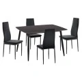 ΣΕΤ ΤΡΑΠΕΖΑΡΙΑΣ 5ΤΜΧ RAVEN HM21224.02 ΚΕΡΑΜΙΚΟ TOP ΜΑΥΡΟ ΜΑΡΜΑΡΟ--ΒΕΛΟΥΔΟ ΜΑΥΡΟ