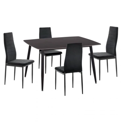 ΣΕΤ ΤΡΑΠΕΖΑΡΙΑΣ 5ΤΜΧ RAVEN HM21224.02 ΚΕΡΑΜΙΚΟ TOP ΜΑΥΡΟ ΜΑΡΜΑΡΟ--ΒΕΛΟΥΔΟ ΜΑΥΡΟ