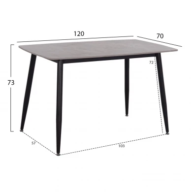 ΣΕΤ ΤΡΑΠΕΖΑΡΙΑΣ 5ΤΜΧ RAVEN HM21224.03 ΚΕΡΑΜΙΚΟ TOP ΓΚΡΙ ΜΑΡΜΑΡΟ--ΒΕΛΟΥΔΟ ΓΚΡΙ