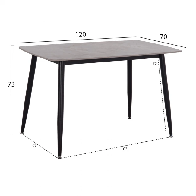 ΣΕΤ ΤΡΑΠΕΖΑΡΙΑΣ 5ΤΜΧ RAVEN HM21224.03 ΚΕΡΑΜΙΚΟ TOP ΓΚΡΙ ΜΑΡΜΑΡΟ--ΒΕΛΟΥΔΟ ΓΚΡΙ