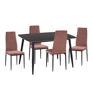 ΣΕΤ ΤΡΑΠΕΖΑΡΙΑΣ 5ΤΜΧ RAVEN HM21264.02 ΚΕΡΑΜΙΚΟ TOP ΜΑΥΡΟ ΜΑΡΜΑΡΟ--ΒΕΛΟΥΔΟ ΣΑΠΙΟ ΜΗΛΟ