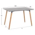 ΣΕΤ ΤΡΑΠΕΖΑΡΙΑΣ 5ΤΜΧ VEGAS HM21185 MDF TOP ΣΕ ΜΑΥΡΟ--ΠΟΔΙΑ ΟΞΙΑΣ