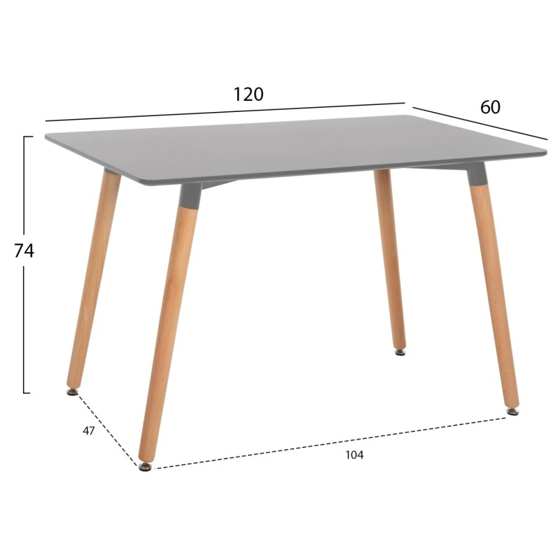 ΣΕΤ ΤΡΑΠΕΖΑΡΙΑΣ 5ΤΜΧ VEGAS HM21185 MDF TOP ΣΕ ΜΑΥΡΟ--ΠΟΔΙΑ ΟΞΙΑΣ