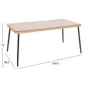 ΣΕΤ 7ΤΜΧ ALLEGRA WICKER ΜΕ ΤΡΑΠΕΖΙ 160X90X78Υ ΜΠΕΖ & ΜΑΥΡΟ ΧΡΩΜΑ HM10495